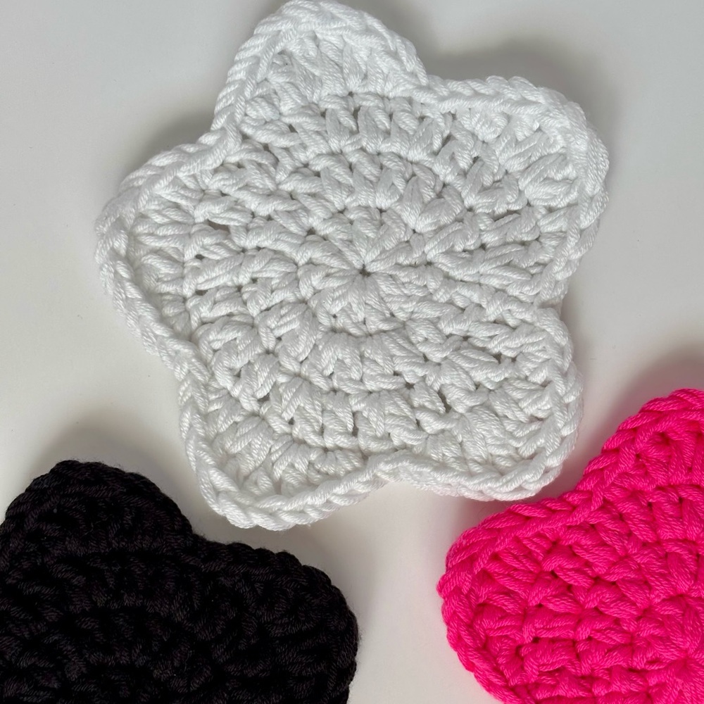 Crochet Star Coasters Set - Picture 5 of 5